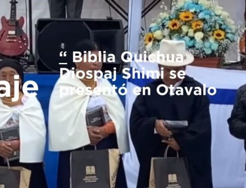 La Biblia Diospaj Shimi de Imbabura, se presentó las autoridades locales y comunidades en Otavalo