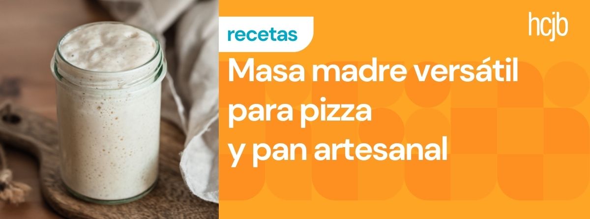 Masa madre versátil para pizza y pan artesanal