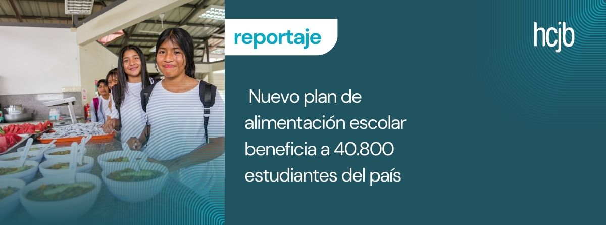 Nuevo programa de alimentación escolar para combatir la desnutrición crónica infantil en el país